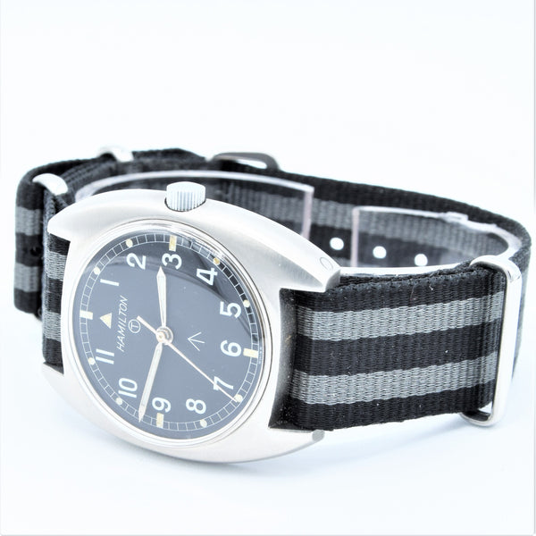 1975 Hamilton 6BB-6645-99 Mechanical British Military Issue Wristwatch with Hacking Seconds