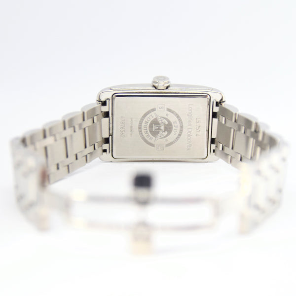 2018 Longines Gents Automatic Dolce Vita L57574716 Stainless Steel Tank Watch with Box and Card