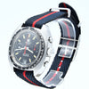 1974 Tissot Seastar Navigator Chronograph Wristwatch Model 40522 in Stainless Steel with Stunning Black Dial