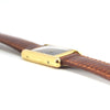 1970s Cartier Ladies Tank Mechanical Manual Wind with Black Onyx-Type Dial