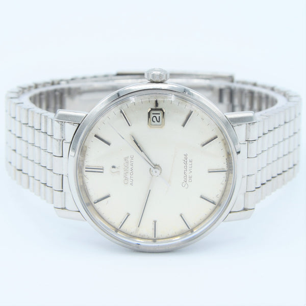 1964/5 Omega Automatic Seamaster De Ville Model 166.020 in Stainless Steel on Bullet Bracelet with Box and Papers