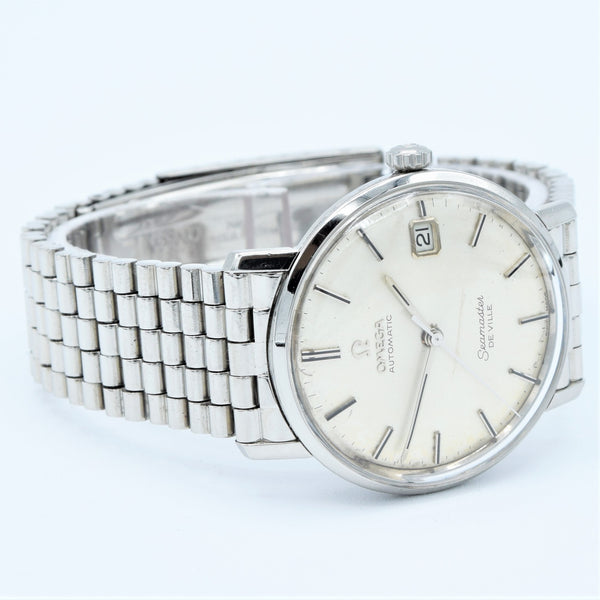 1964/5 Omega Automatic Seamaster De Ville Model 166.020 in Stainless Steel on Bullet Bracelet with Box and Papers