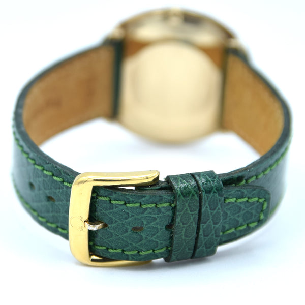 1968 Rare Omega Unisex Oval De Ville Dress Watch in Solid 9ct Gold English Case Model 1115495