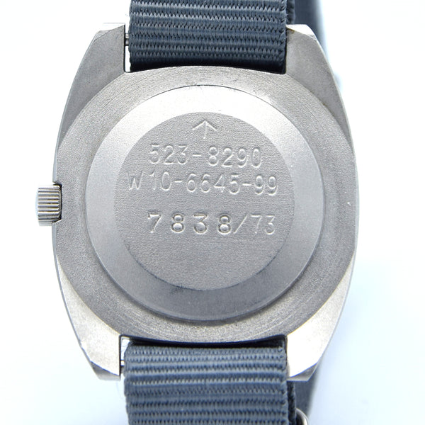 1973 Hamilton W10-6645-99 Mechanical British Military Issue Wristwatch with Hacking Seconds 1st Year of Production