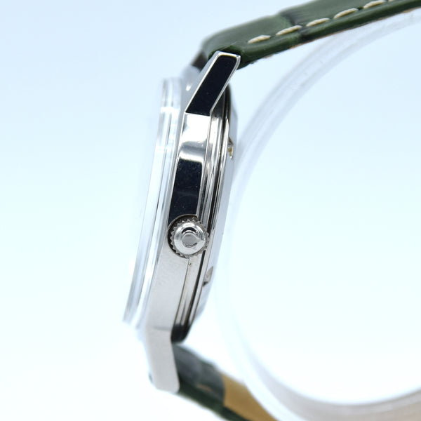 1973 Omega Genève Automatic Date Model 166.0163 with Stunning Rare Electric Green 'Fumé' Dial