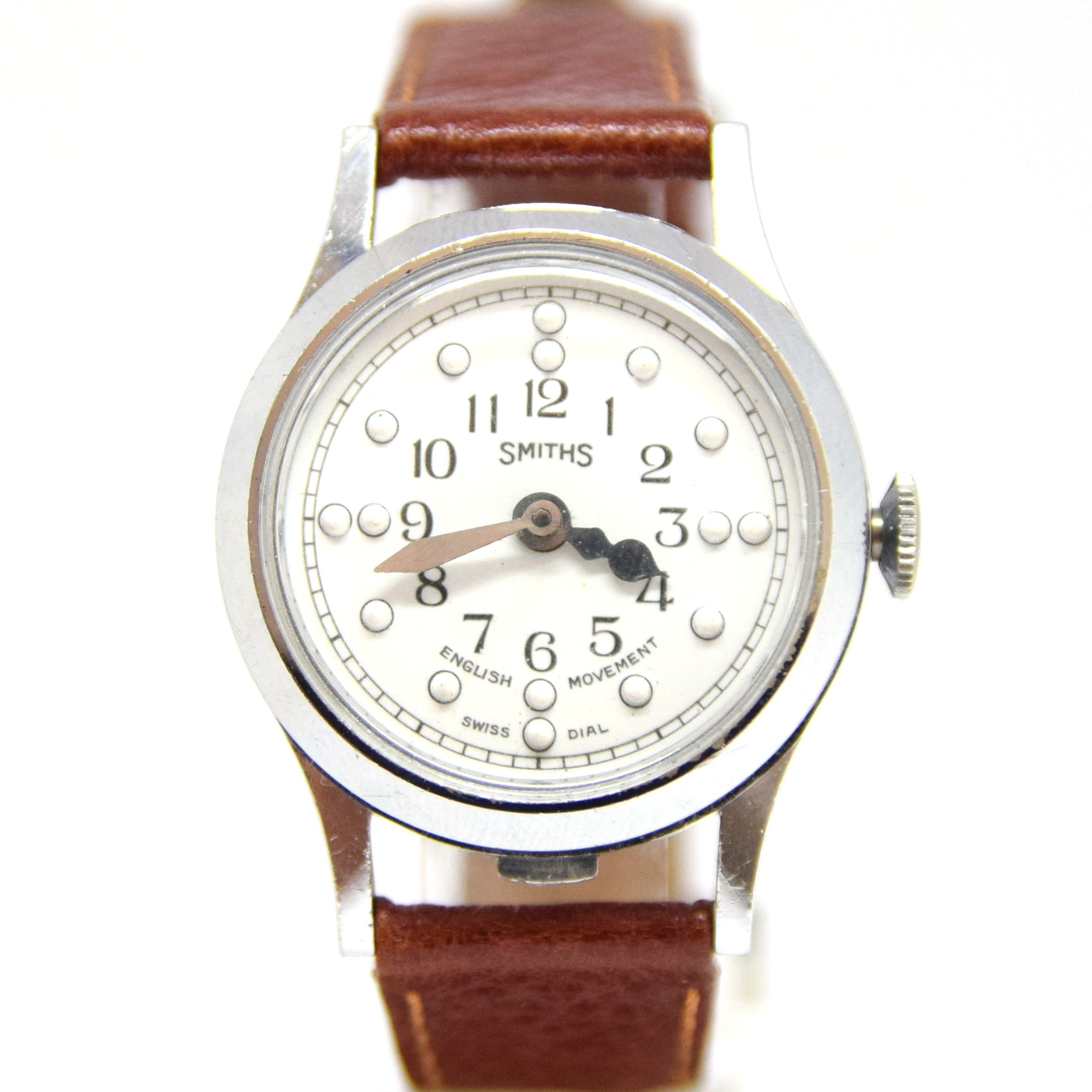 1960s Rare Smiths All English Made Braille Wristwatch with Flip Up Lid in Fine Condition