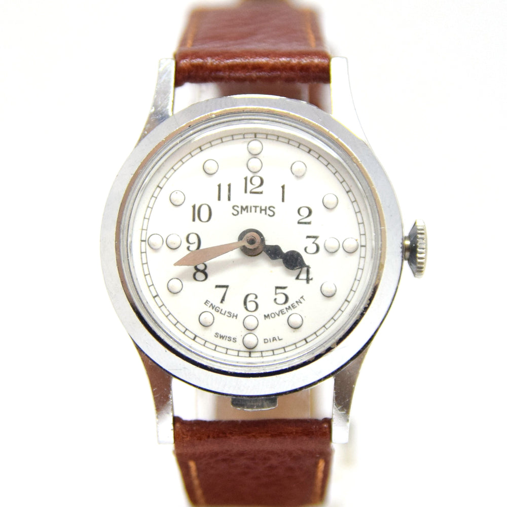 1960s Rare Smiths All English Made Braille Wristwatch with Flip Up Lid in Fine Condition