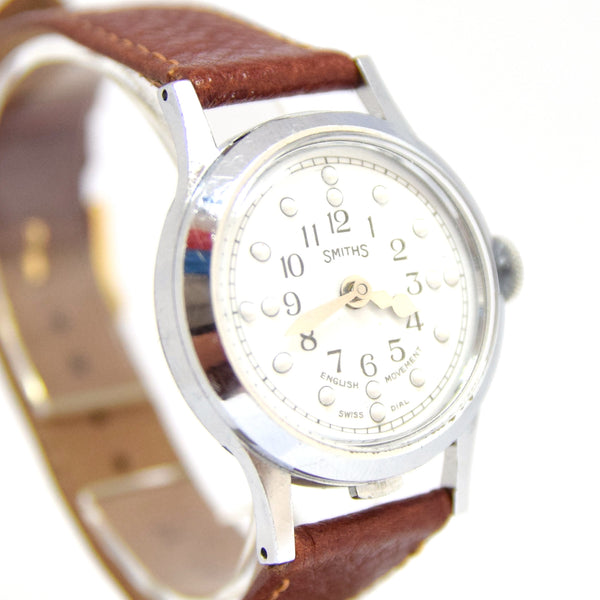 1960s Rare Smiths All English Made Braille Wristwatch with Flip Up Lid in Fine Condition
