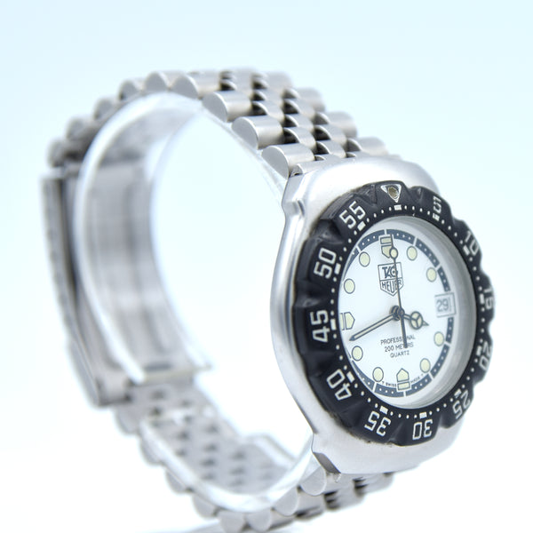 1998 TAG Heuer Formula 1 Series Dive Watch Model WA 1218 in 34mm Stainless Steel Full Box & Papers Set
