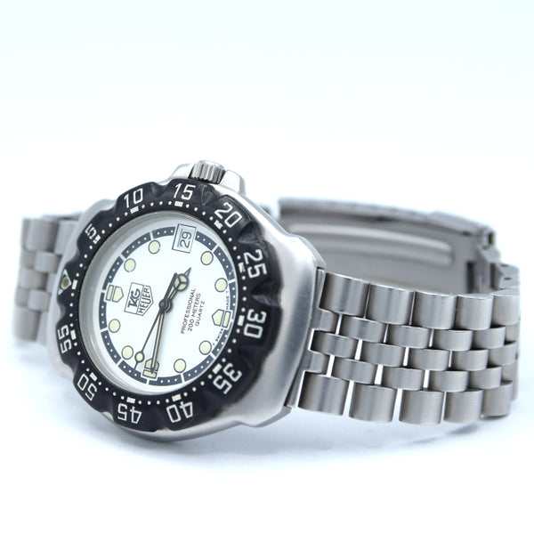 1998 TAG Heuer Formula 1 Series Dive Watch Model WA 1218 in 34mm Stainless Steel Full Box & Papers Set