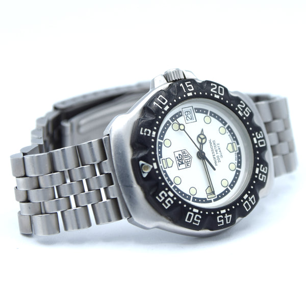 1998 TAG Heuer Formula 1 Series Dive Watch Model WA 1218 in 34mm Stainless Steel Full Box & Papers Set