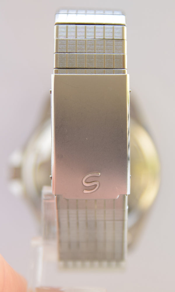 1970s Sandoz Swiss Divers Submariner-Style Wristwatch with Date in Stainless Steel