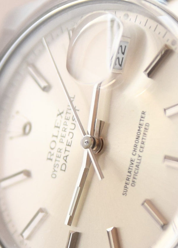 1987 Rolex Oyster Perpetual Datejust in Stainless Steel Model 16000 with Box and Booklet