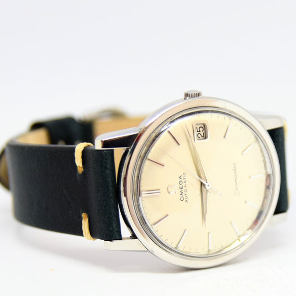 1966 Omega Automatic Seamaster Model 166.003 Calendar Model Stainless Steel Caliber 562