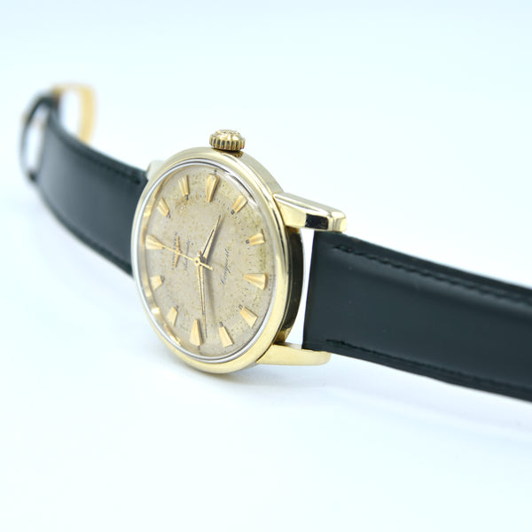 1959 Longines Conquest Automatic Model 9000 with Patina Dial in Gold Capped Case