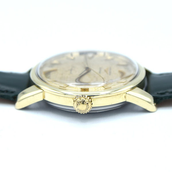 1959 Longines Conquest Automatic Model 9000 with Patina Dial in Gold Capped Case