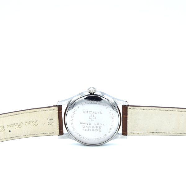 1950s Roamer Brevete with Mixed Arabic Dial Model 215999 in 32.5mm Stainless Steel Case