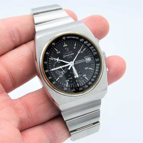 1979 Omega Speedmaster 125 Automatic Chronograph Chronometer Model 178.0002 in Stainless Steel on Bracelet