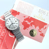 1980-81 Omega Manual Wind Date Dress Watch Model 136.0104 in Stainless Steel on Bracelet with Box and Papers