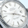 1971 Sharp Rolex Oyster Perpetual Datejust with White Gold Fluted Bezel Model 1601 in Stainless Steel on Jubilee Bracelet