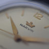 1960s Marvin Watch Company Switzerland Stainless Steel Wristwatch with Original Strap and Box