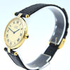 1990s Cartier 'Must de' Unisex Ronde with Roman Numeral Ivory Dial and Vendôme Lugs in 925 Sterling Silver Gilt Vermeil Case