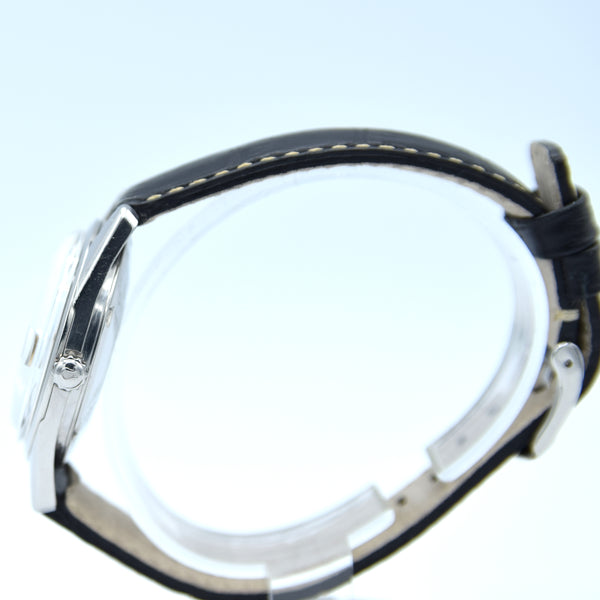 1959 Omega Seamaster Automatic Date Wristwatch Model 14710 with Original Off-White Dial in Stainless Steel