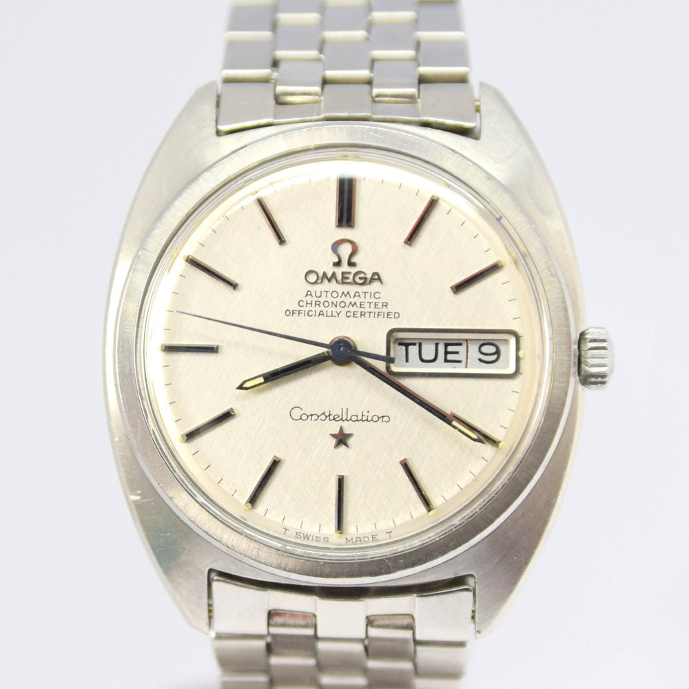 1971 Omega Constellation Automatic Chronometer Day / Date Model 168.0019 with Linen Dial