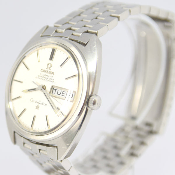 1971 Omega Constellation Automatic Chronometer Day / Date Model 168.0019 with Linen Dial