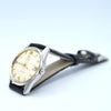 1959 Omega Seamaster Automatic Date Wristwatch Model 14710 with Original Off-White Dial in Stainless Steel