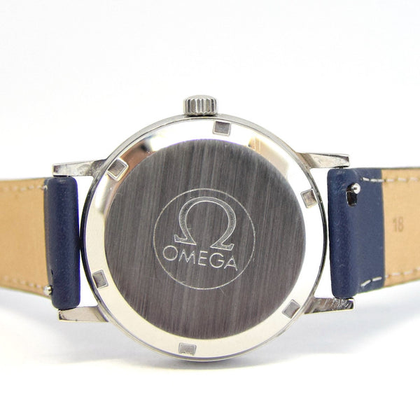 1975 Omega Geneve Automatic Wristwatch - Day Date Model 166.0117 with Silvered Dial