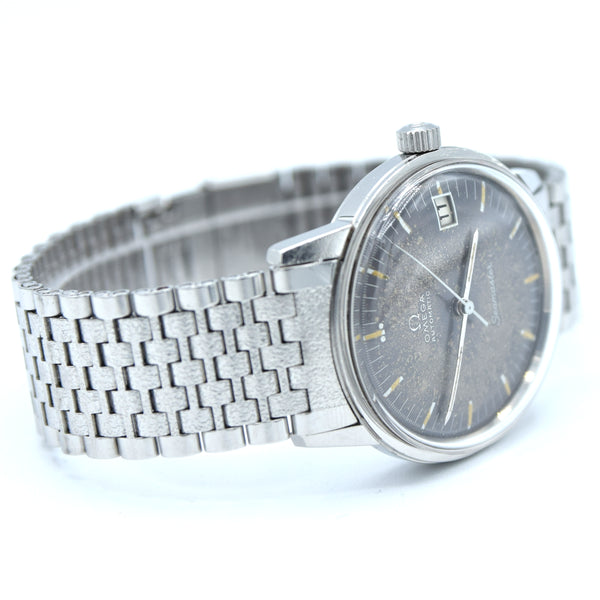1966 Rare Omega Seamaster Automatic Date Model 166.002 with Speedmaster Companion Tropicalised Blue Dial in Stainless Steel Case