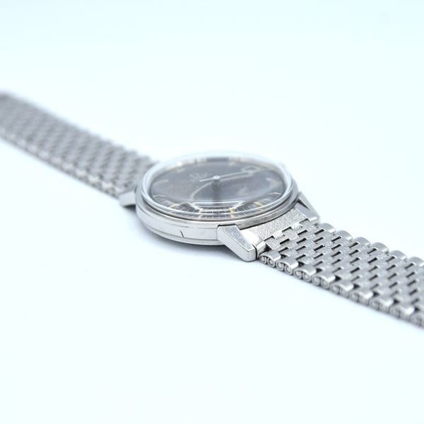 1966 Rare Omega Seamaster Automatic Date Model 166.002 with Speedmaster Companion Tropicalised Blue Dial in Stainless Steel Case