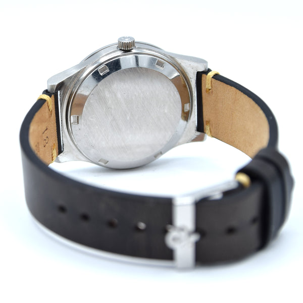 1972 Omega Genève Automatic Day/Date in Stainless Steel Model 166.0169 with Original Omega Buckle, Box and Papers