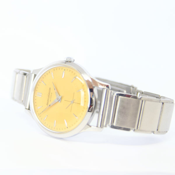 1950s Jaeger LeCoultre Bumper Automatic Wristwatch Model 672975 with Patina Dial