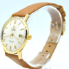 1963 Omega Automatic Seamaster De Ville Date Model 166.5020 in Solid 18ct Gold with Linen Dial with Box