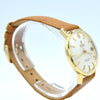 1963 Omega Automatic Seamaster De Ville Date Model 166.5020 in Solid 18ct Gold with Linen Dial with Box