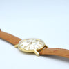 1963 Omega Automatic Seamaster De Ville Date Model 166.5020 in Solid 18ct Gold with Linen Dial with Box