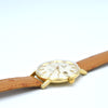 1963 Omega Automatic Seamaster De Ville Date Model 166.5020 in Solid 18ct Gold with Linen Dial with Box