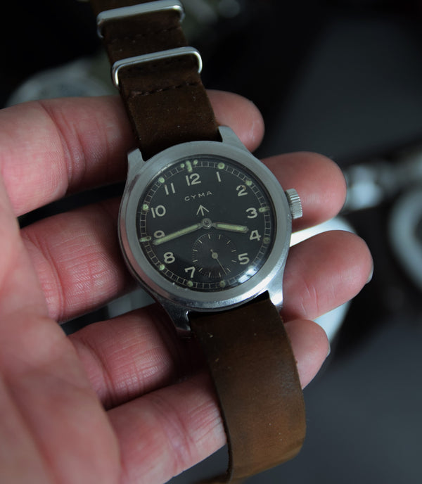 1940s Cyma British Military Issue Wristwatch WWW Army Watch WW2 Dirty Dozen