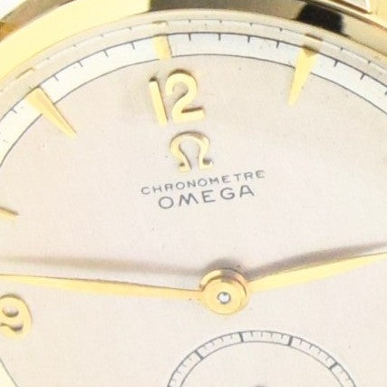 1944 Rare Omega Chronometer in 14ct Gold with Two Tone Dial Cal. 30T2RG Model 2364