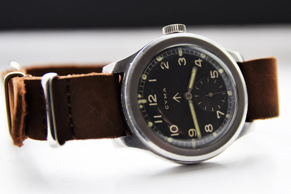 1940s Cyma British Military Issue Wristwatch WWW Army Watch WW2 Dirty Dozen
