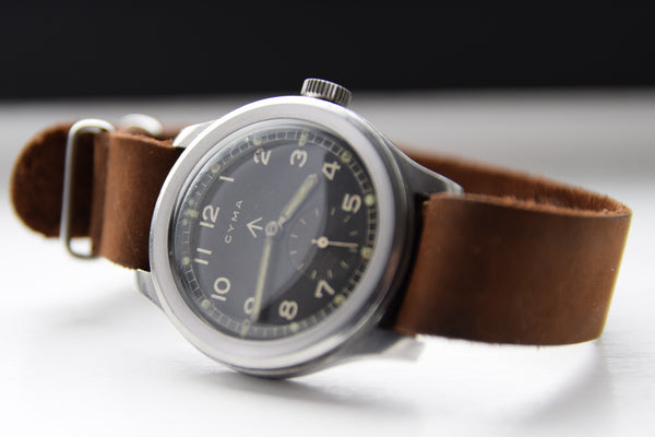1940s Cyma British Military Issue Wristwatch WWW Army Watch WW2 Dirty Dozen
