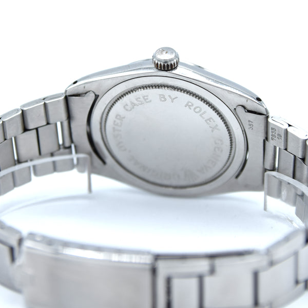 1965 Tudor Oysterdate Manual Wind Wristwatch Model 7962 with Silvered Dial on Bracelet