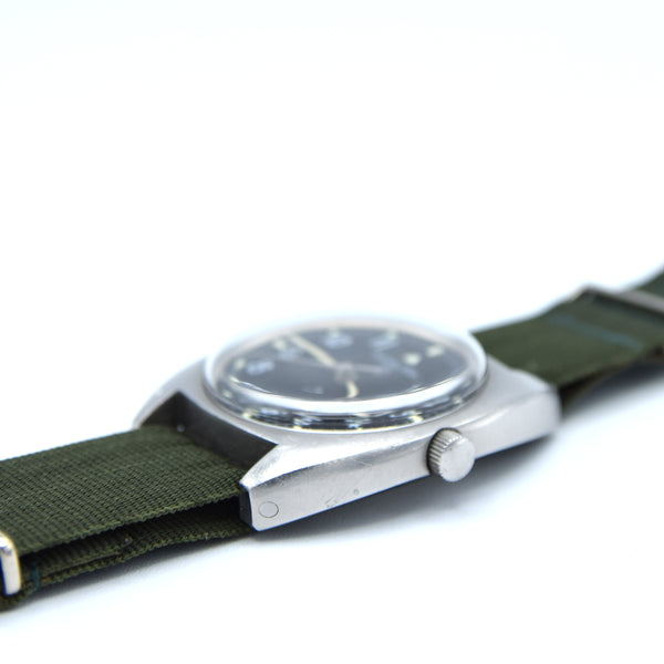 1973 Hamilton W10-6645-99 Mechanical British Military Issue Wristwatch with Hacking Seconds 1st Year of Production