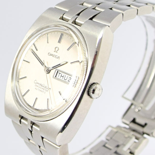 1972 Omega Constellation Automatic Chronometer Day/Date Model 168.045 with White Gold Bezel