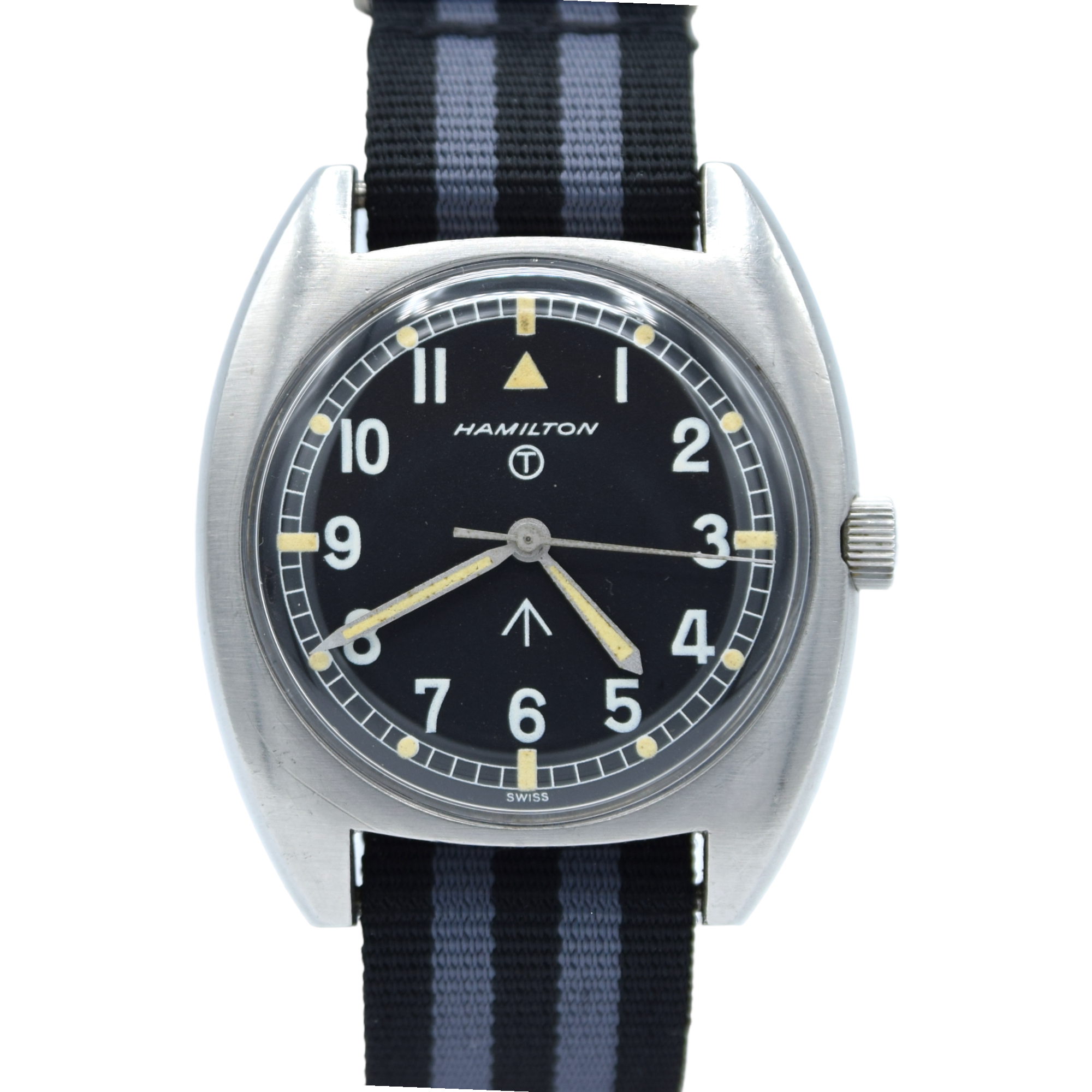 1975 Hamilton Rare 6BB-6645-99 Royal Air Force British Military Issue Mechanical Wristwatch with Hacking Seconds