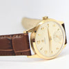 1952 Omega Manual Wind Dress Watch Model 13322 in 9ct Gold with Mixed Arrow and Arabic Numerals Sub Seconds and Original Gold Buckle