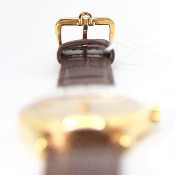 1952 Omega Manual Wind Dress Watch Model 13322 in 9ct Gold with Mixed Arrow and Arabic Numerals Sub Seconds and Original Gold Buckle