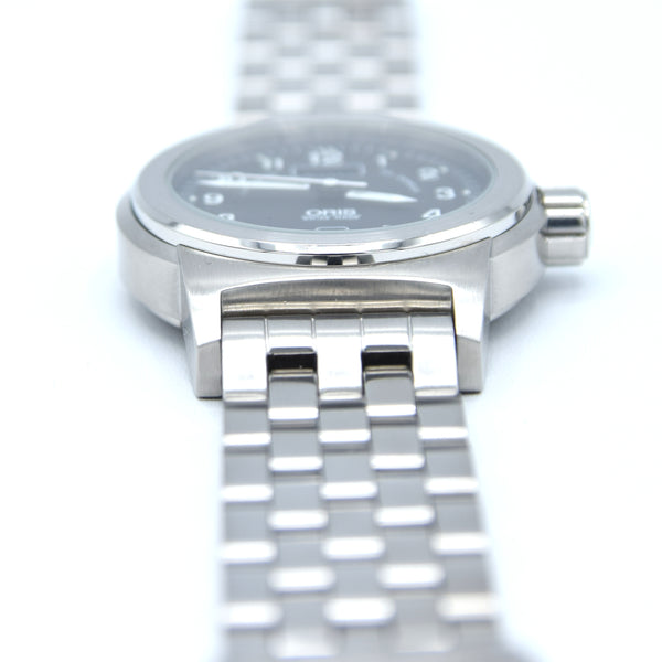 2005 Oris Big Crown Automatic Day Date with Deco Luminous Numbers Model 7500 in Stainless Steel on Bracelet